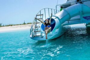 Family Catamaran & Snorkeling Cruise Turks & Caicos - Shore break on a pristine beach (shell hunting and sand time)