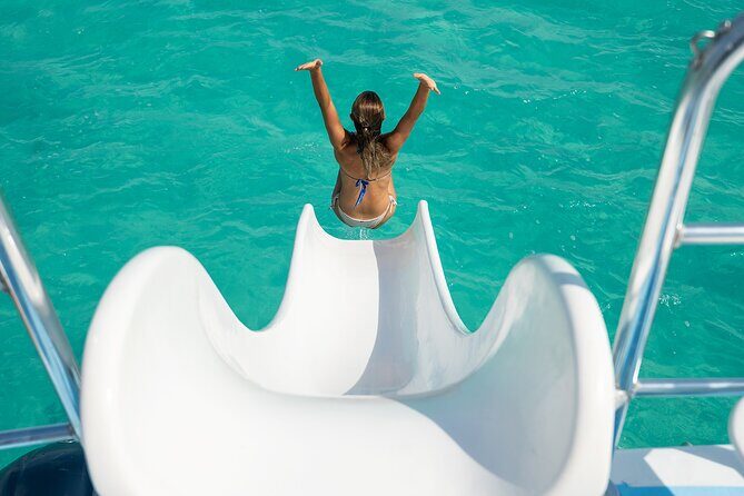 Full Day Private Boat Charter at Grace Bay, Providenciales - The comfort basics: shade, seating, and the open bar