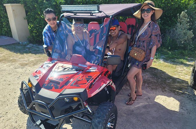Trail Master UTV, 4 Seater - Grand Turk - What you’ll love most: roof shade, seat belts, and real island mobility